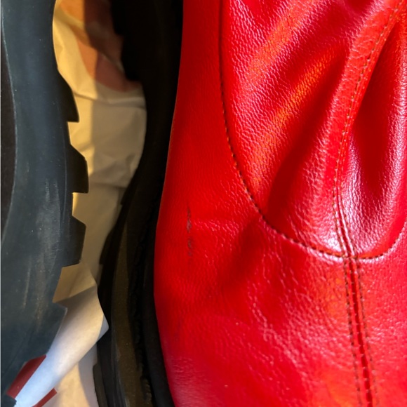 Simon Miller * new in box * vegan leather red boots*size 6 - Picture 10 of 13